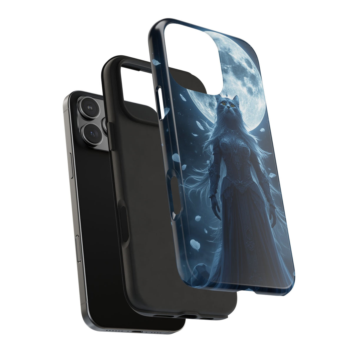 Moonlit Cat Goddess Phone Case