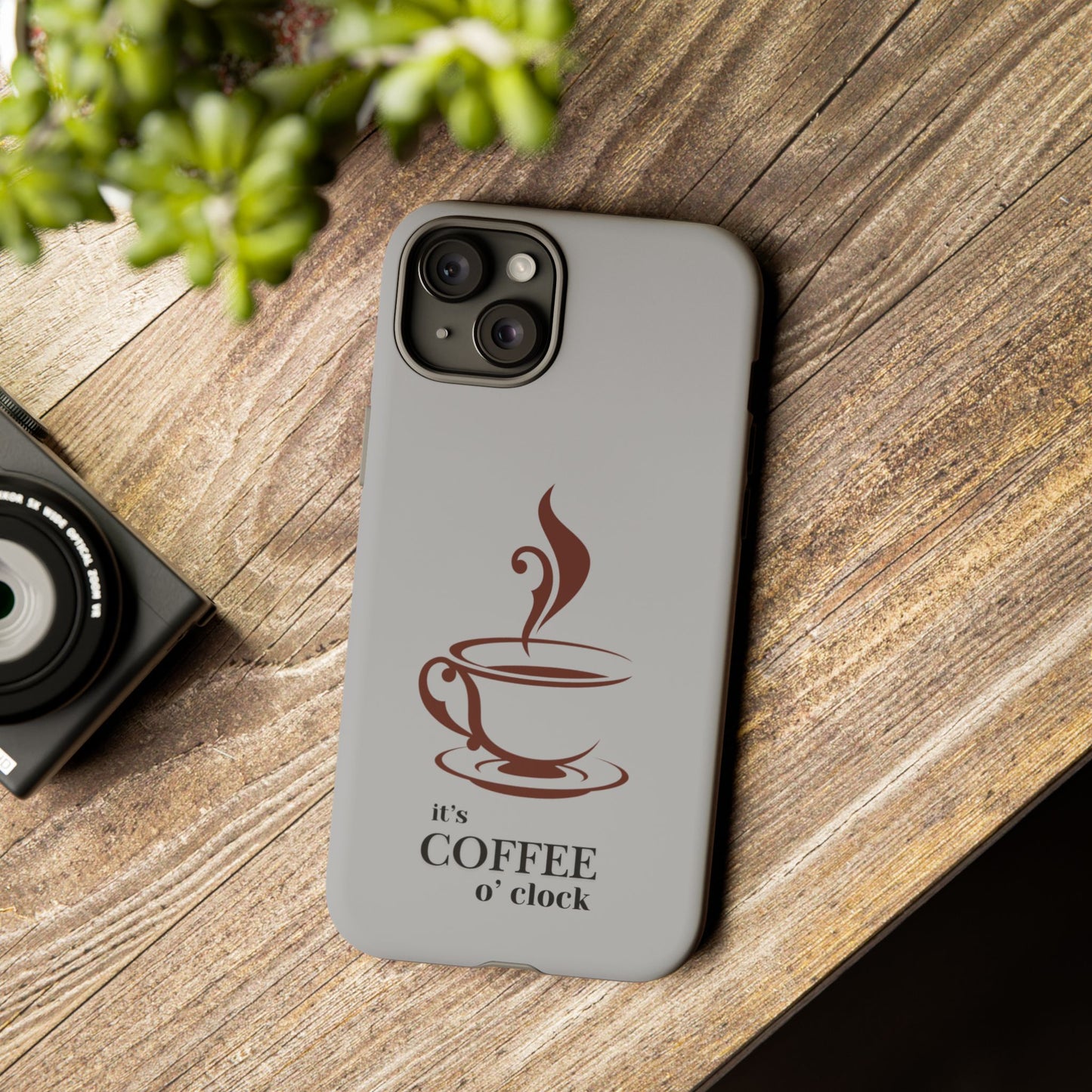 Coffee O'Clock Phone Case – Cute Coffee Cup Protective Phone Cover