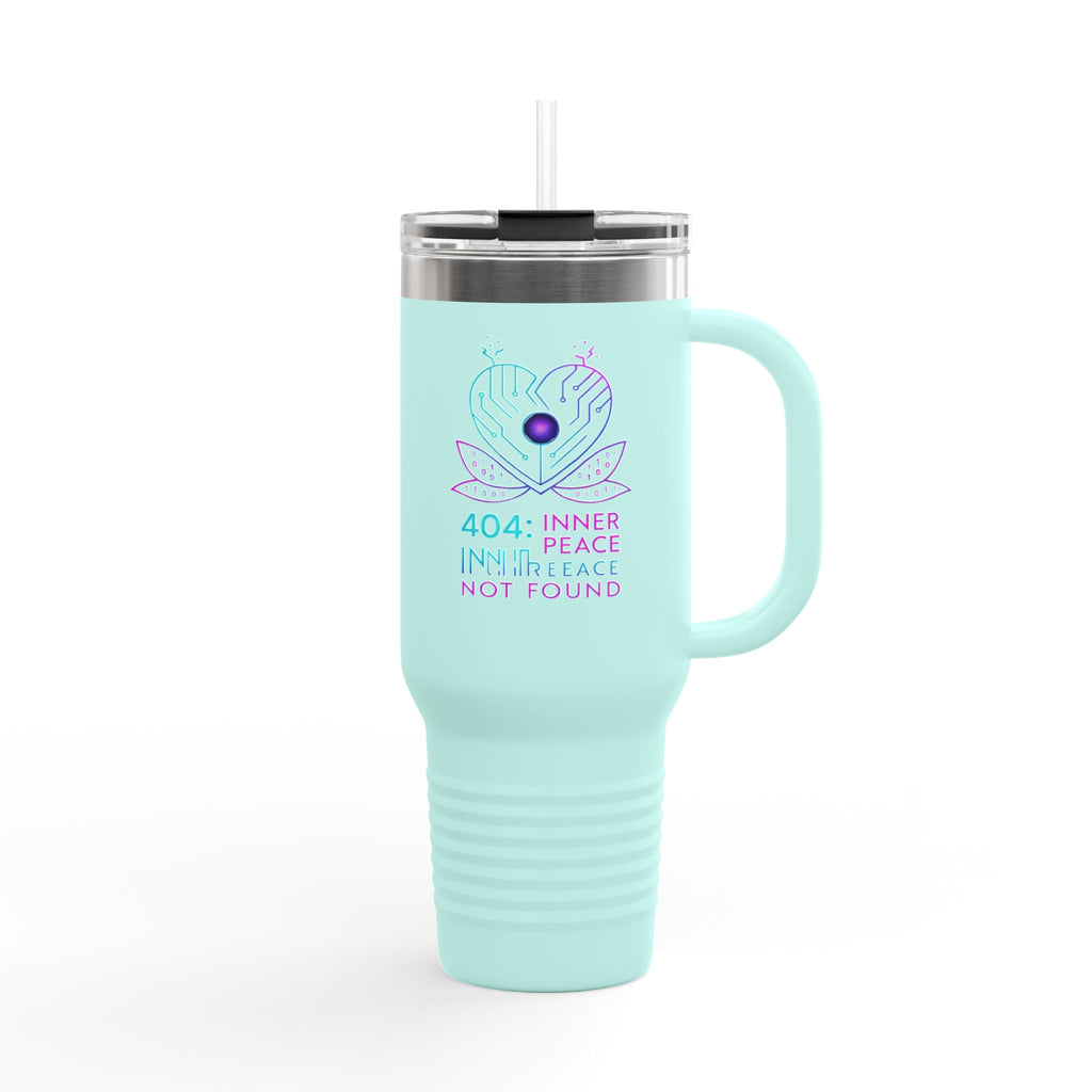 Insulated Travel Mug with Inner Peace Design - 40oz Coffee Cup, Motivational Drinkware, Unique Gift for Her, Travel Accessories, [...]