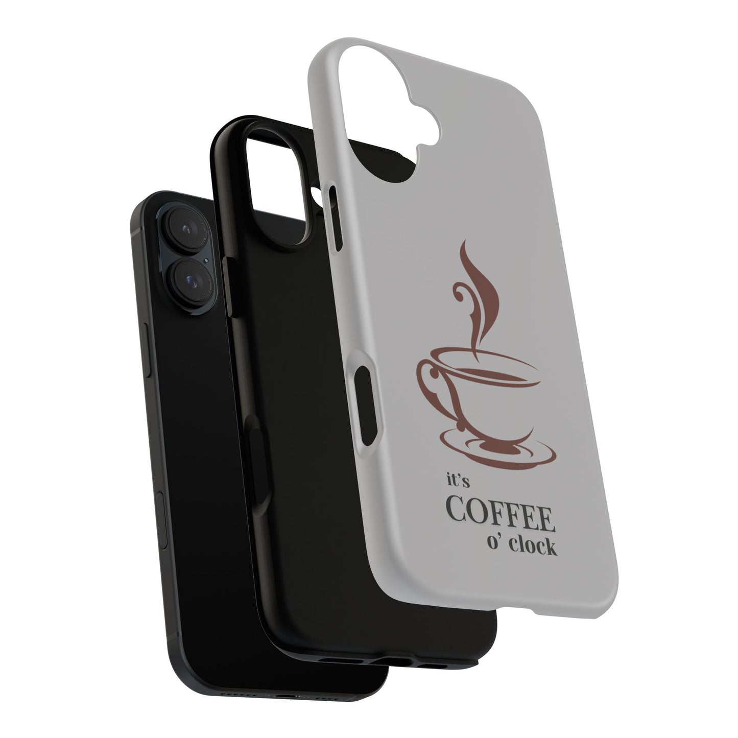 Coffee O'Clock Phone Case – Cute Coffee Cup Protective Phone Cover