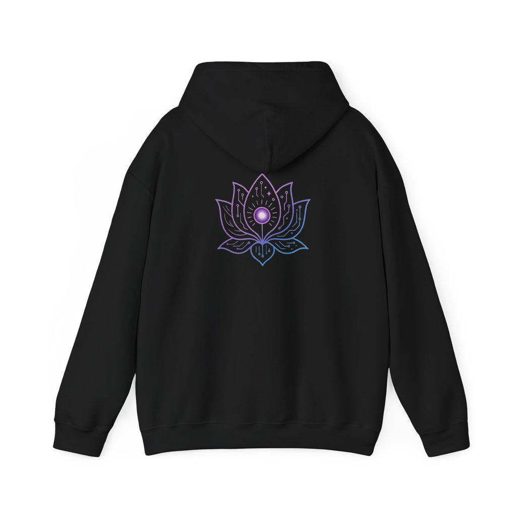 Lotus Flower Hoodie, Spiritual Sweatshirt, Yoga Gear, Meditation Apparel, Unisex Heavy Blend Hoodie, Gift for Him and Her