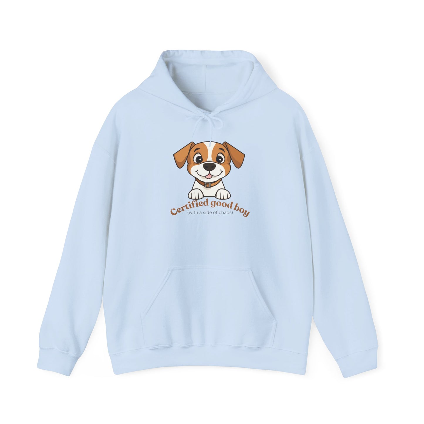 Certified Good Boy Hoodie — Cute Puppy Graphic Sweatshirt for Dog Lovers