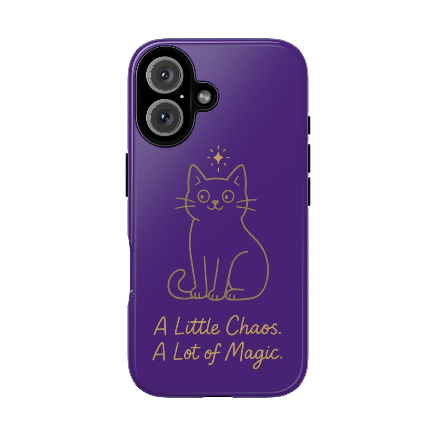 Phone Case — "A Little Chaos, A Lot of Magic" Cute Cat Protective Cover