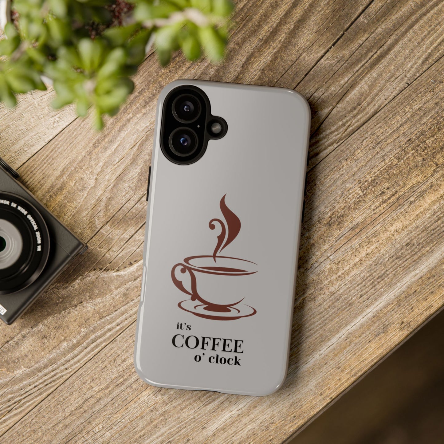 Coffee O'Clock Phone Case – Cute Coffee Cup Protective Phone Cover