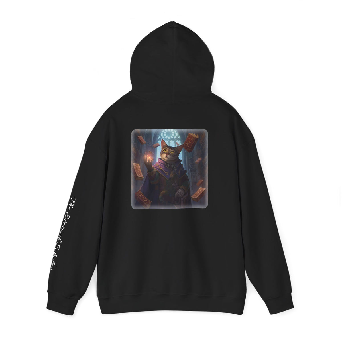 "Keeper of Wisdom" Cat Hoodie