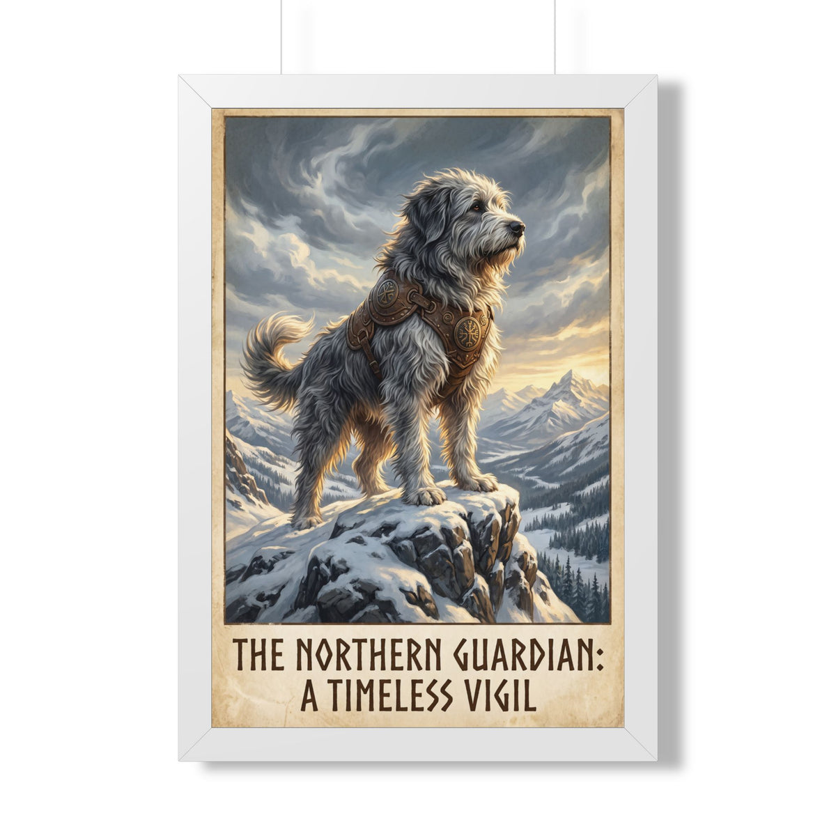 "The Northern Guardian: A Timeless Vigil" Framed Poster