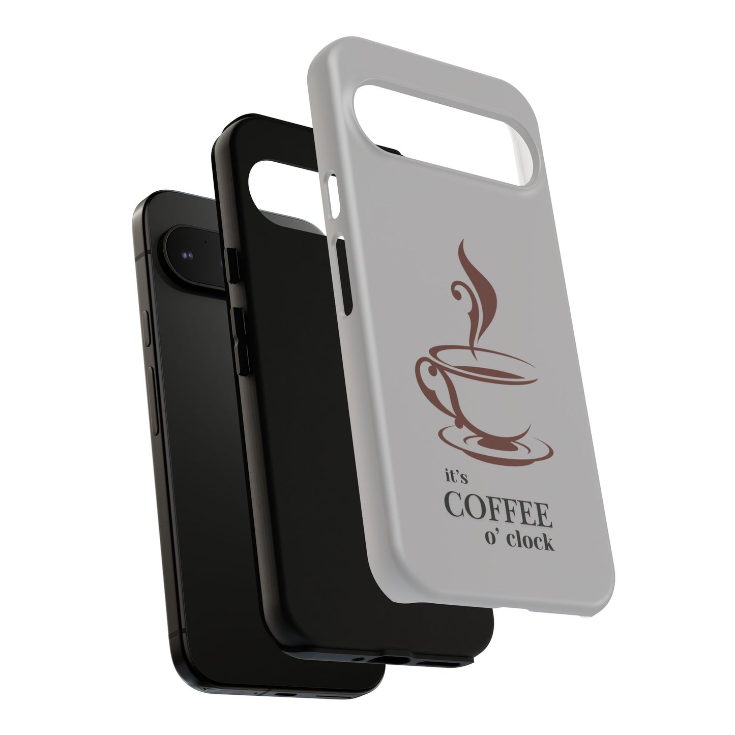 Coffee O'Clock Phone Case – Cute Coffee Cup Protective Phone Cover