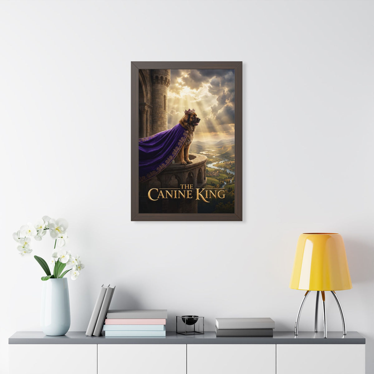 "The Canine King" Framed Poster