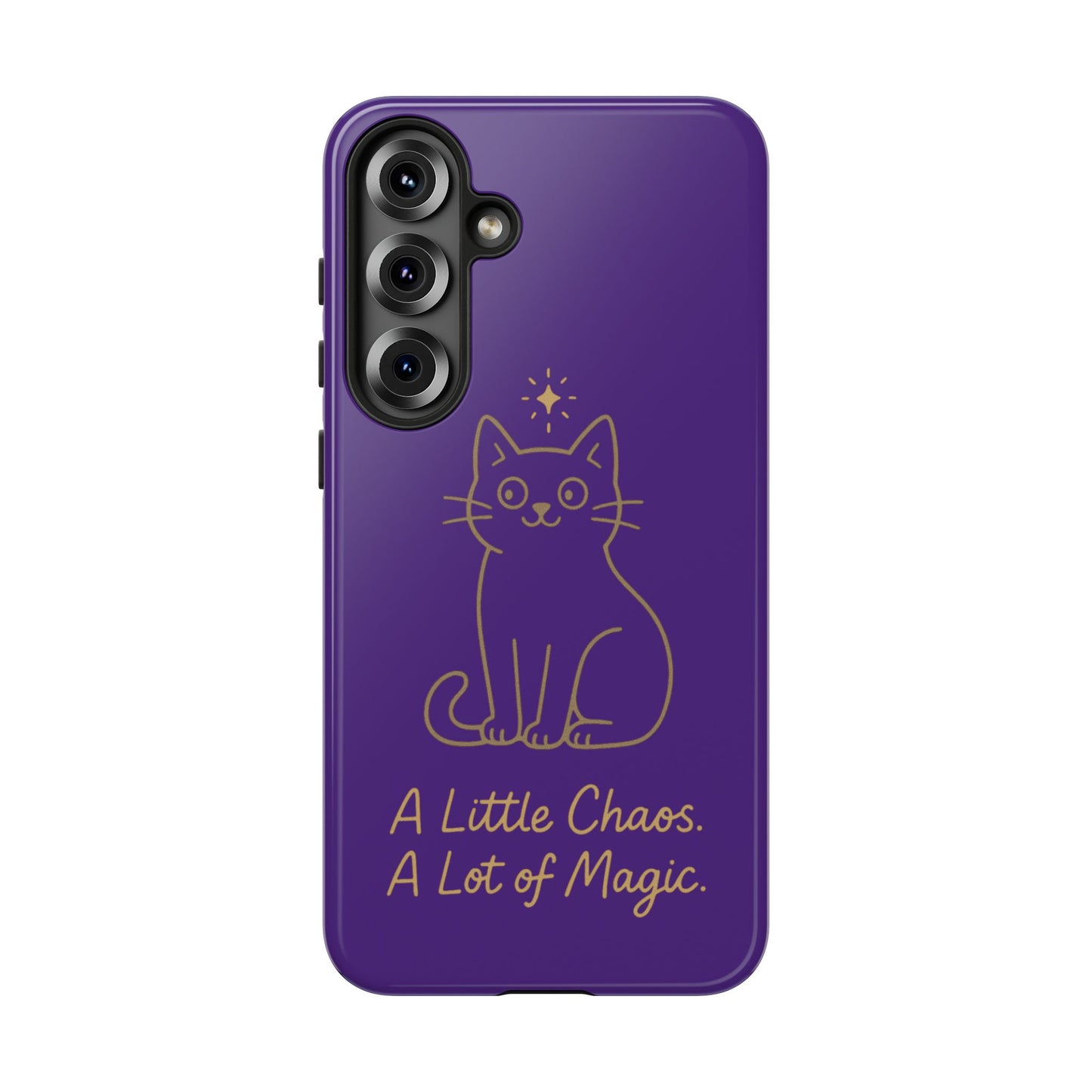 Phone Case — "A Little Chaos, A Lot of Magic" Cute Cat Protective Cover