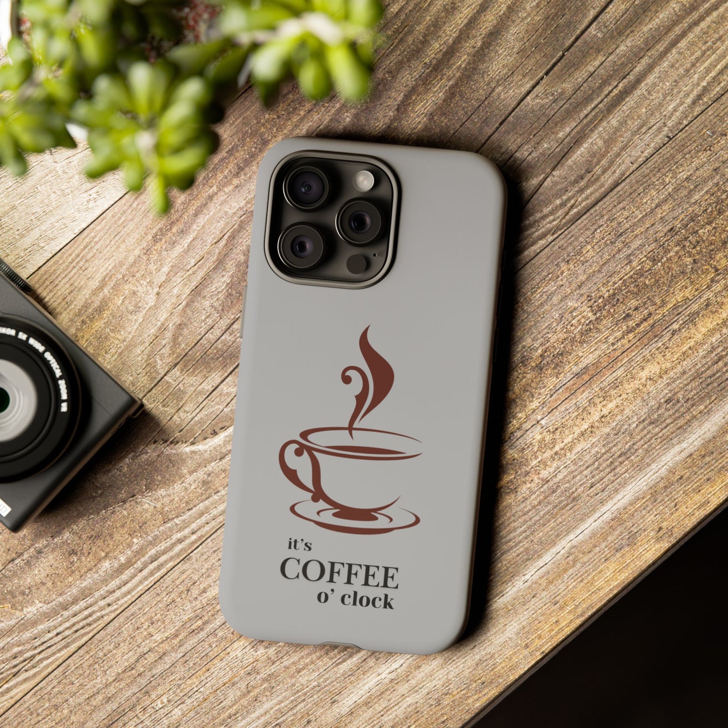 Coffee O'Clock Phone Case – Cute Coffee Cup Protective Phone Cover