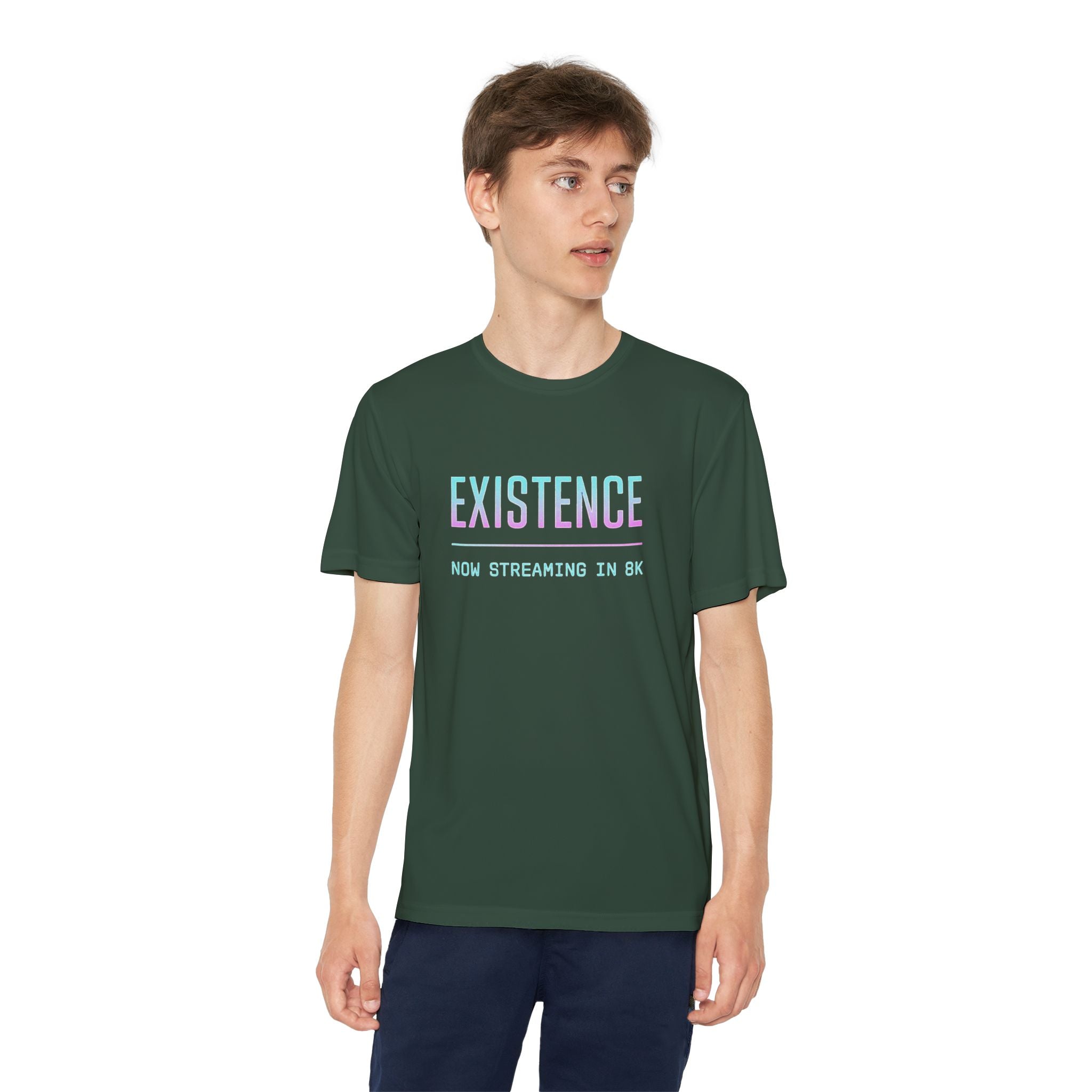 Youth Competitor Tee - Existence Motivational Shirt, Activewear for Teens, Sports Tee, Gift for Young Athletes, Fitness Apparel