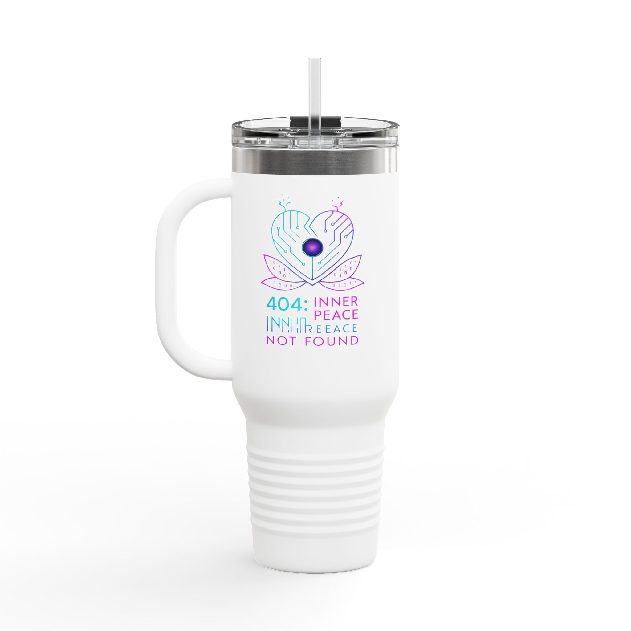 Insulated Travel Mug with Inner Peace Design - 40oz Coffee Cup, Motivational Drinkware, Unique Gift for Her, Travel Accessories, [...]