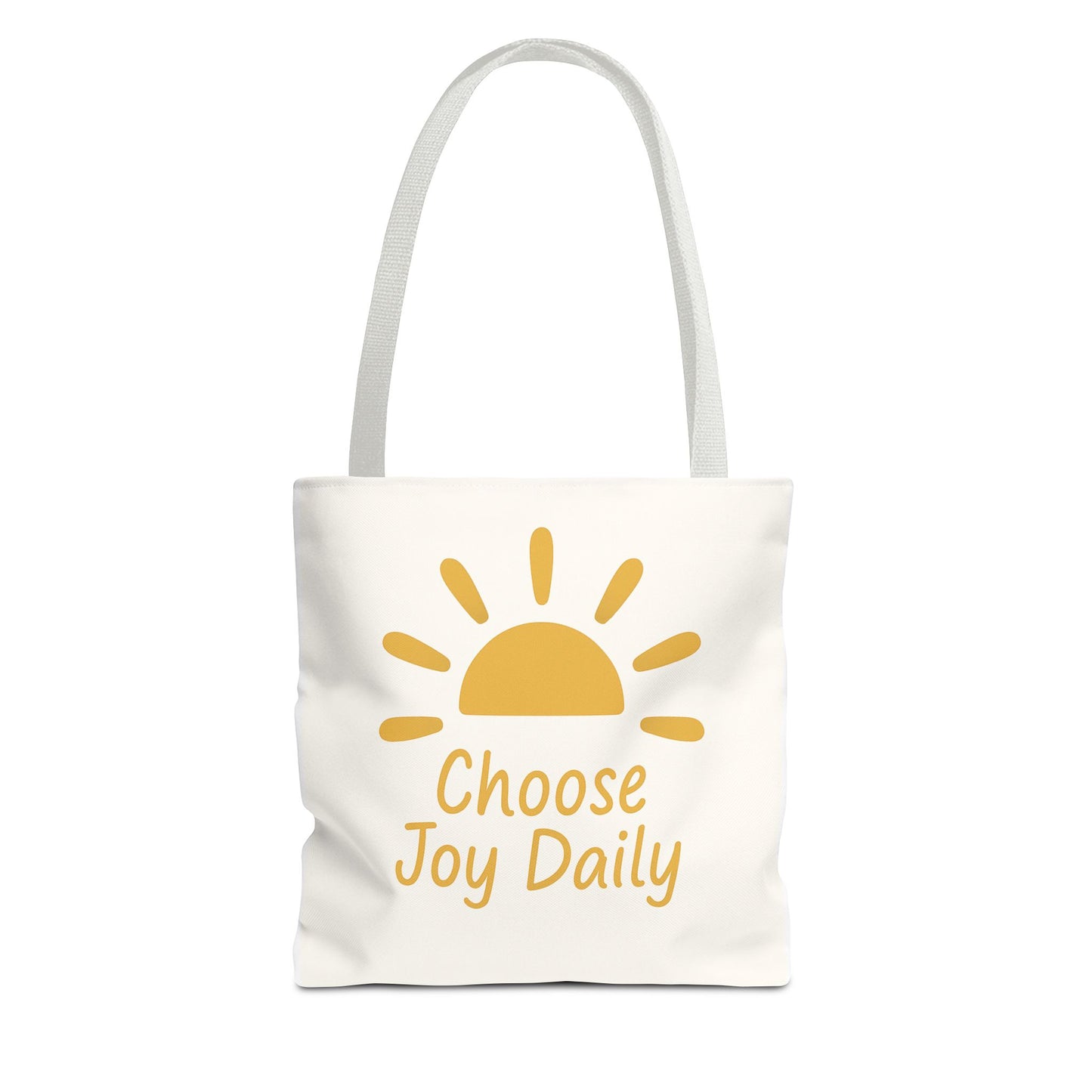 Choose Joy Daily Tote Bag — Sunny Inspirational Canvas Tote