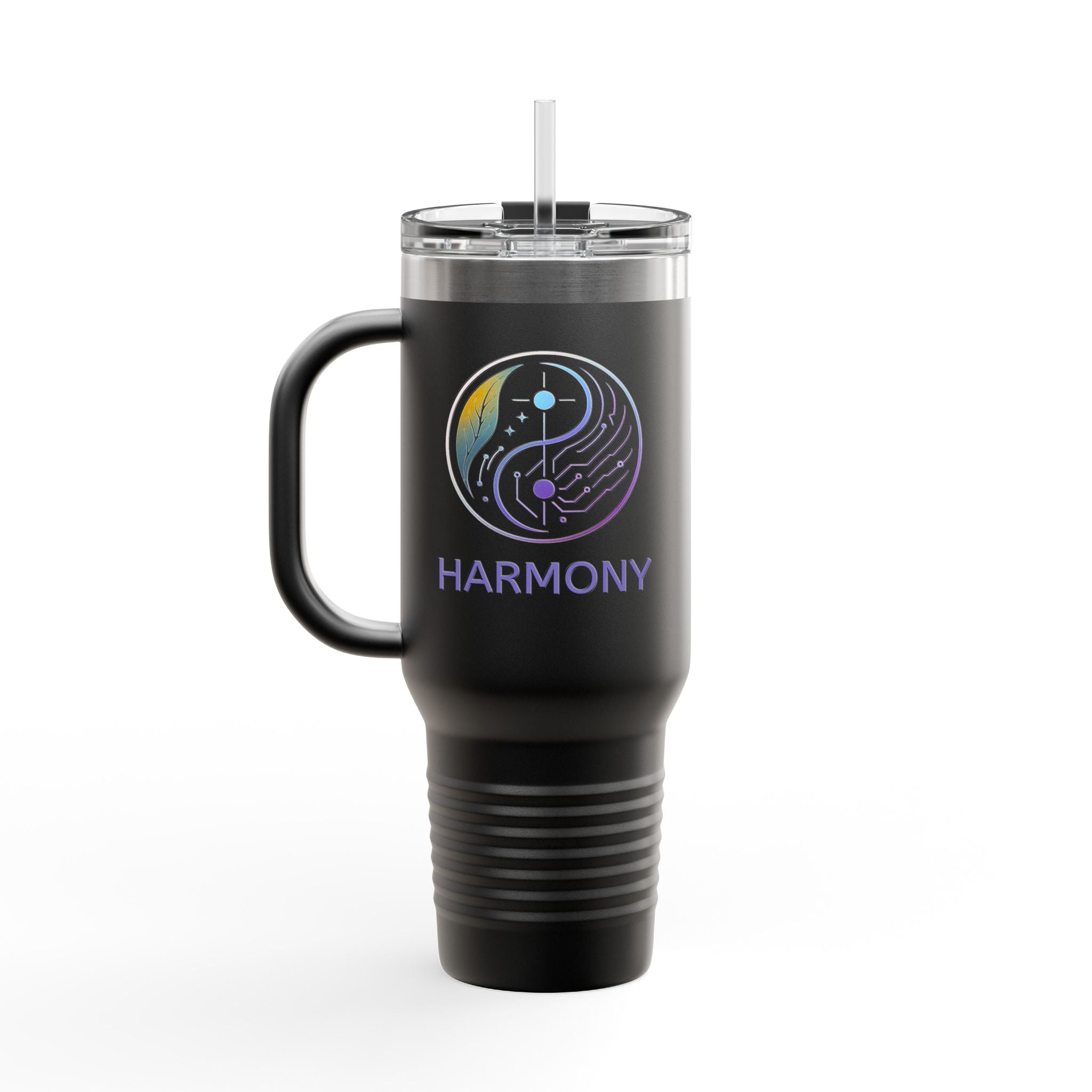 Harmony Insulated Travel Mug, 40oz – Perfect for Coffee Lovers, Eco-Friendly Drinkware, Yoga Gifts, Travel Companion, Outdoor Adventures