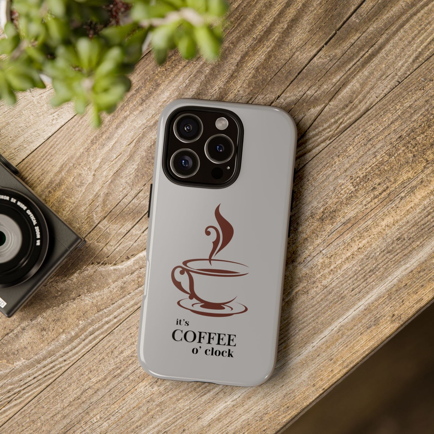 Coffee O'Clock Phone Case – Cute Coffee Cup Protective Phone Cover