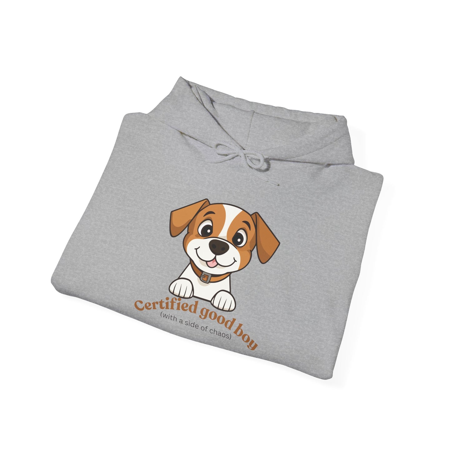 Certified Good Boy Hoodie — Cute Puppy Graphic Sweatshirt for Dog Lovers
