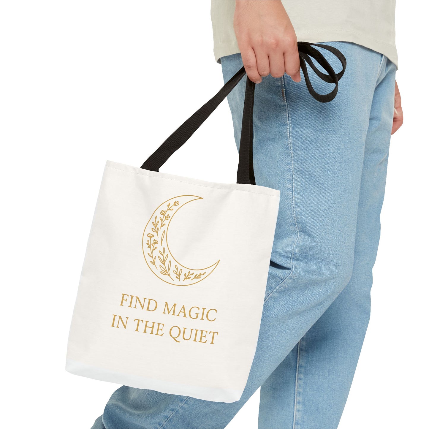 Find Magic In The Quiet Crescent Moon Tote
