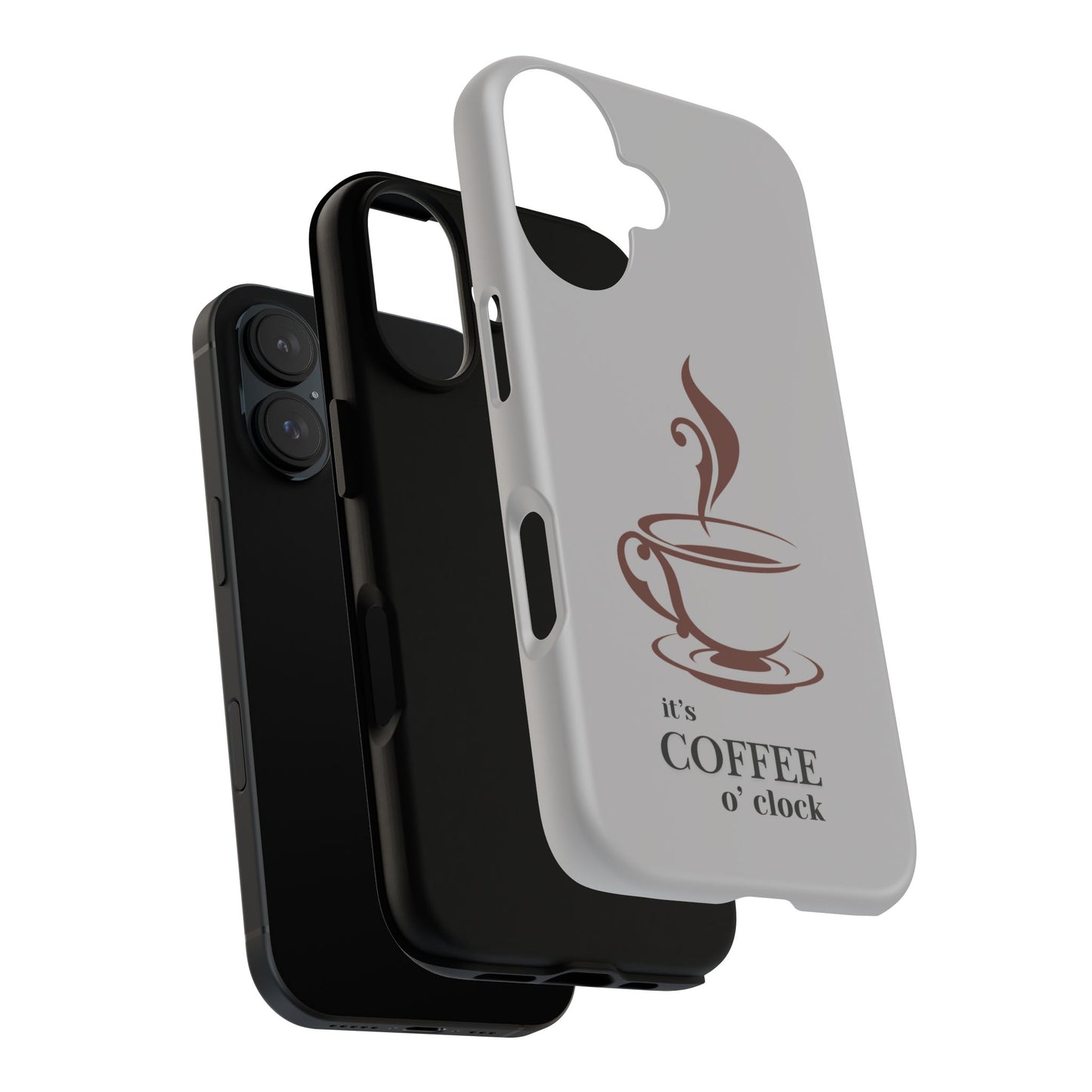 Coffee O'Clock Phone Case – Cute Coffee Cup Protective Phone Cover