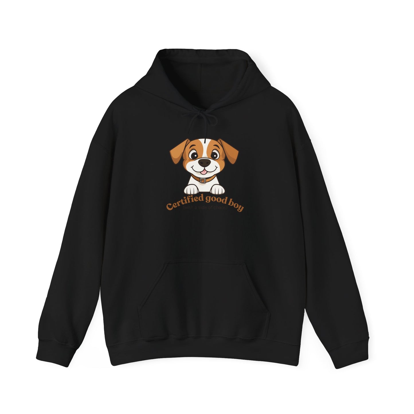 Certified Good Boy Hoodie — Cute Puppy Graphic Sweatshirt for Dog Lovers