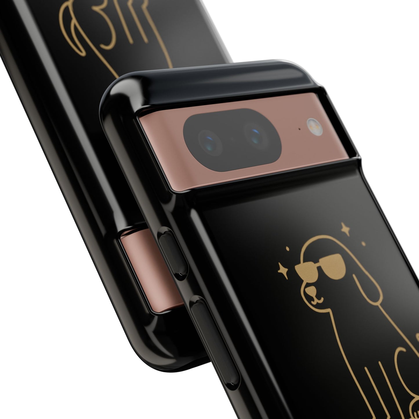 Phone Case — "I’m Just Here for Snacks & Vibes" Cute Dog Design