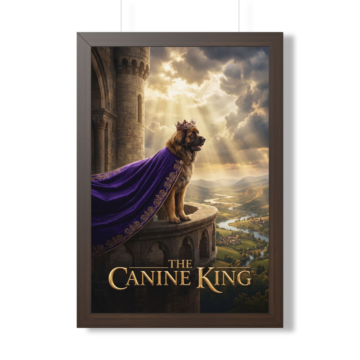 "The Canine King" Framed Poster