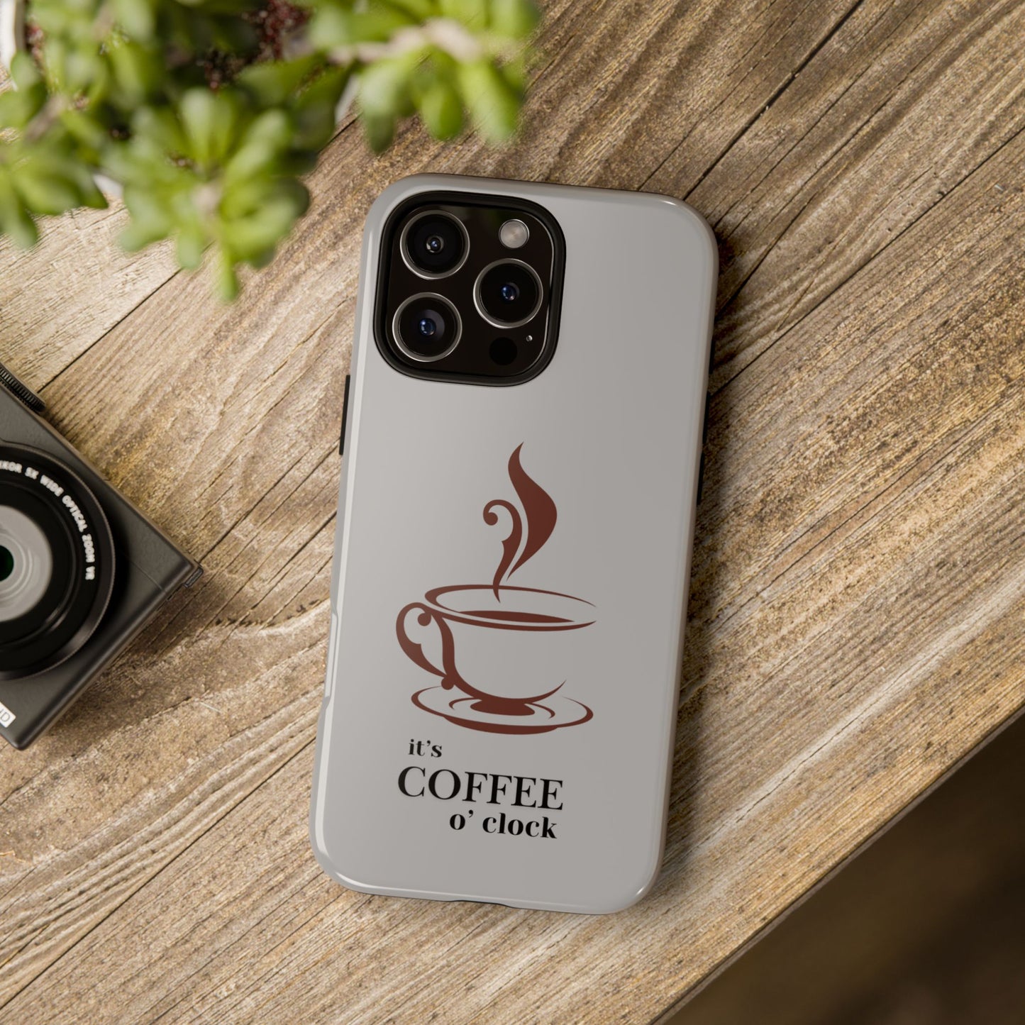 Coffee O'Clock Phone Case – Cute Coffee Cup Protective Phone Cover