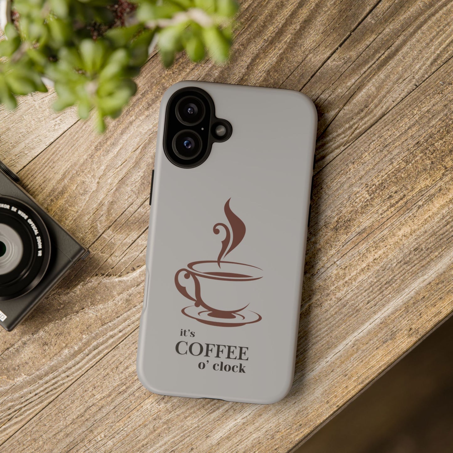 Coffee O'Clock Phone Case – Cute Coffee Cup Protective Phone Cover