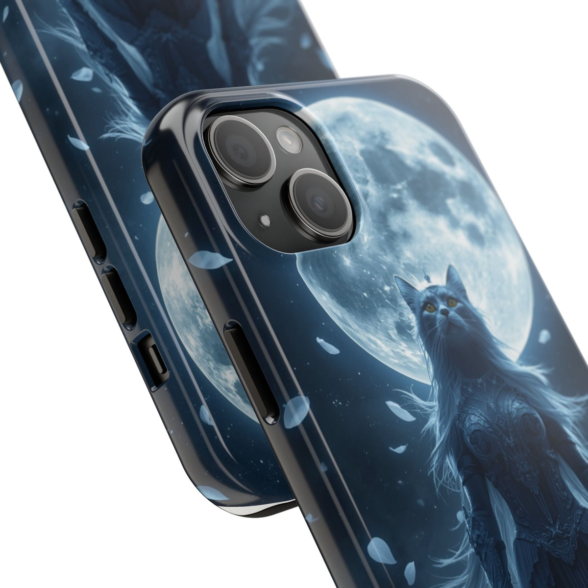 Moonlit Cat Goddess Phone Case