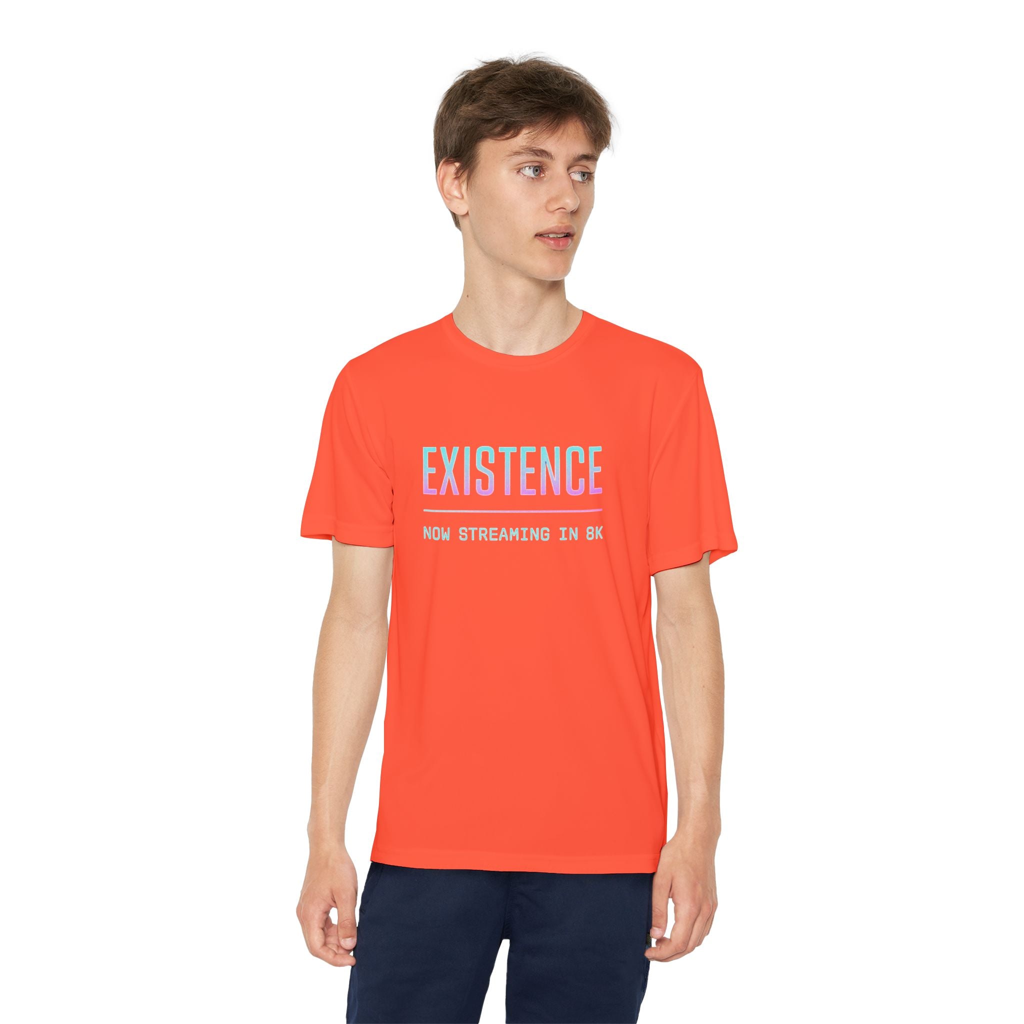 Youth Competitor Tee - Existence Motivational Shirt, Activewear for Teens, Sports Tee, Gift for Young Athletes, Fitness Apparel