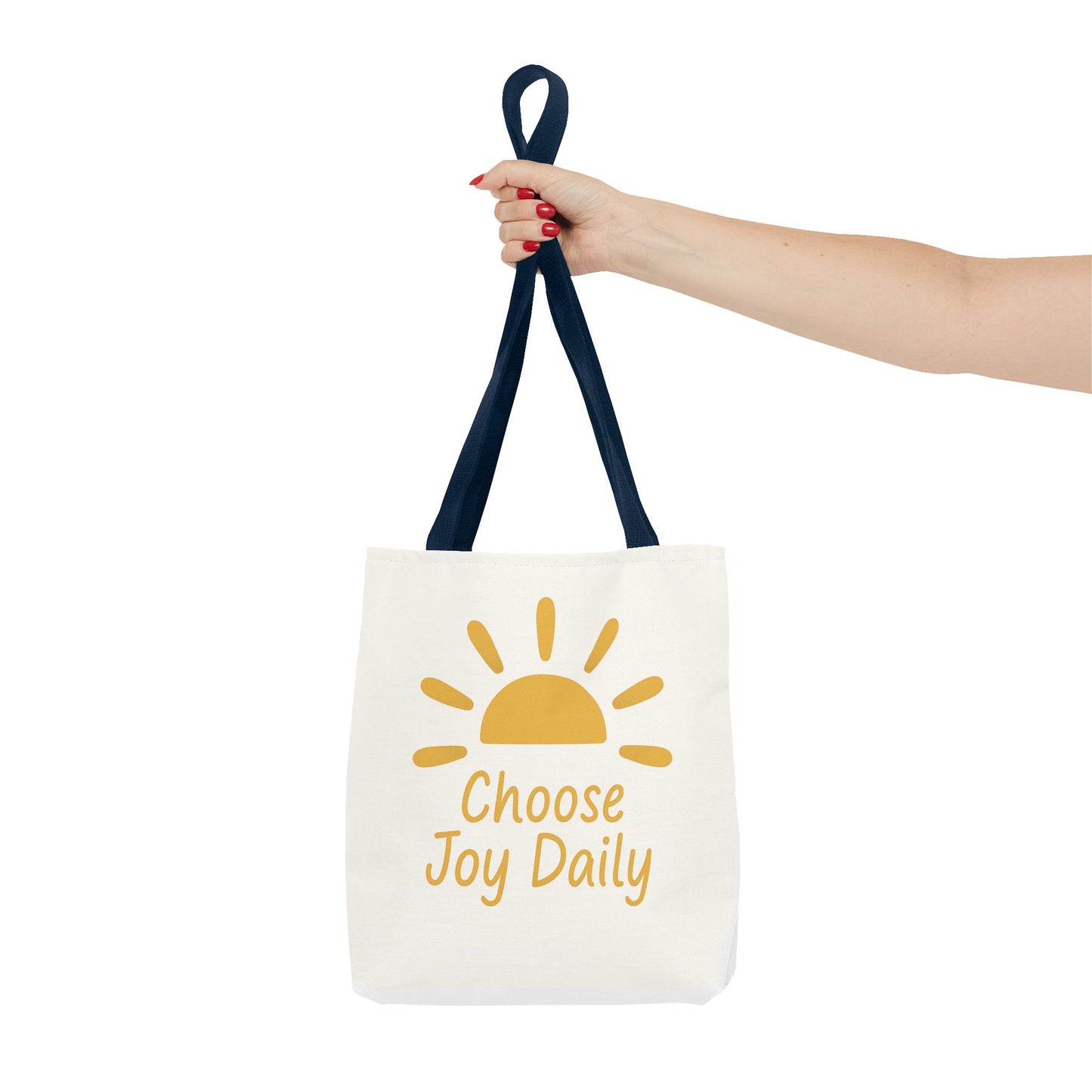 Choose Joy Daily Tote Bag — Sunny Inspirational Canvas Tote