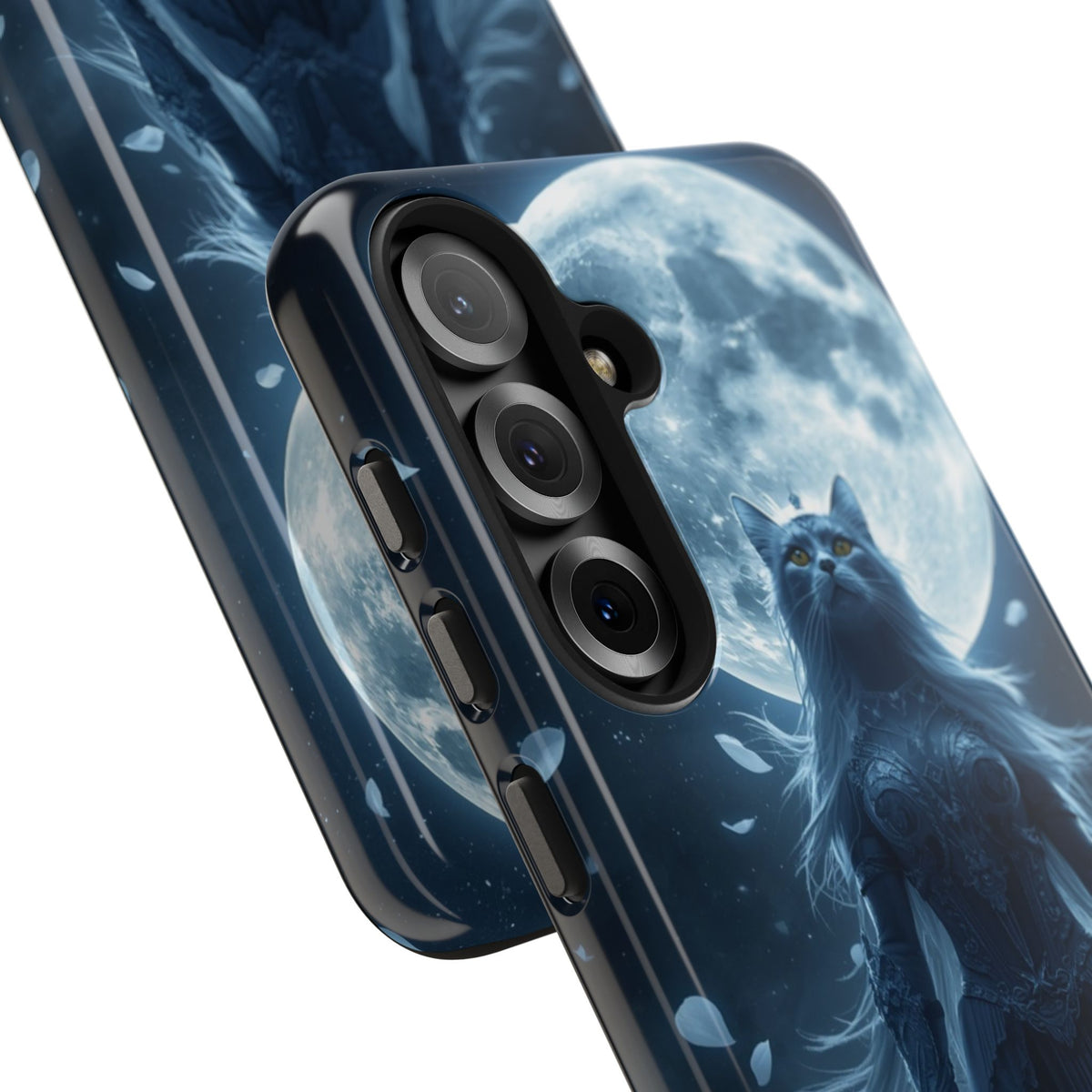 Moonlit Cat Goddess Phone Case