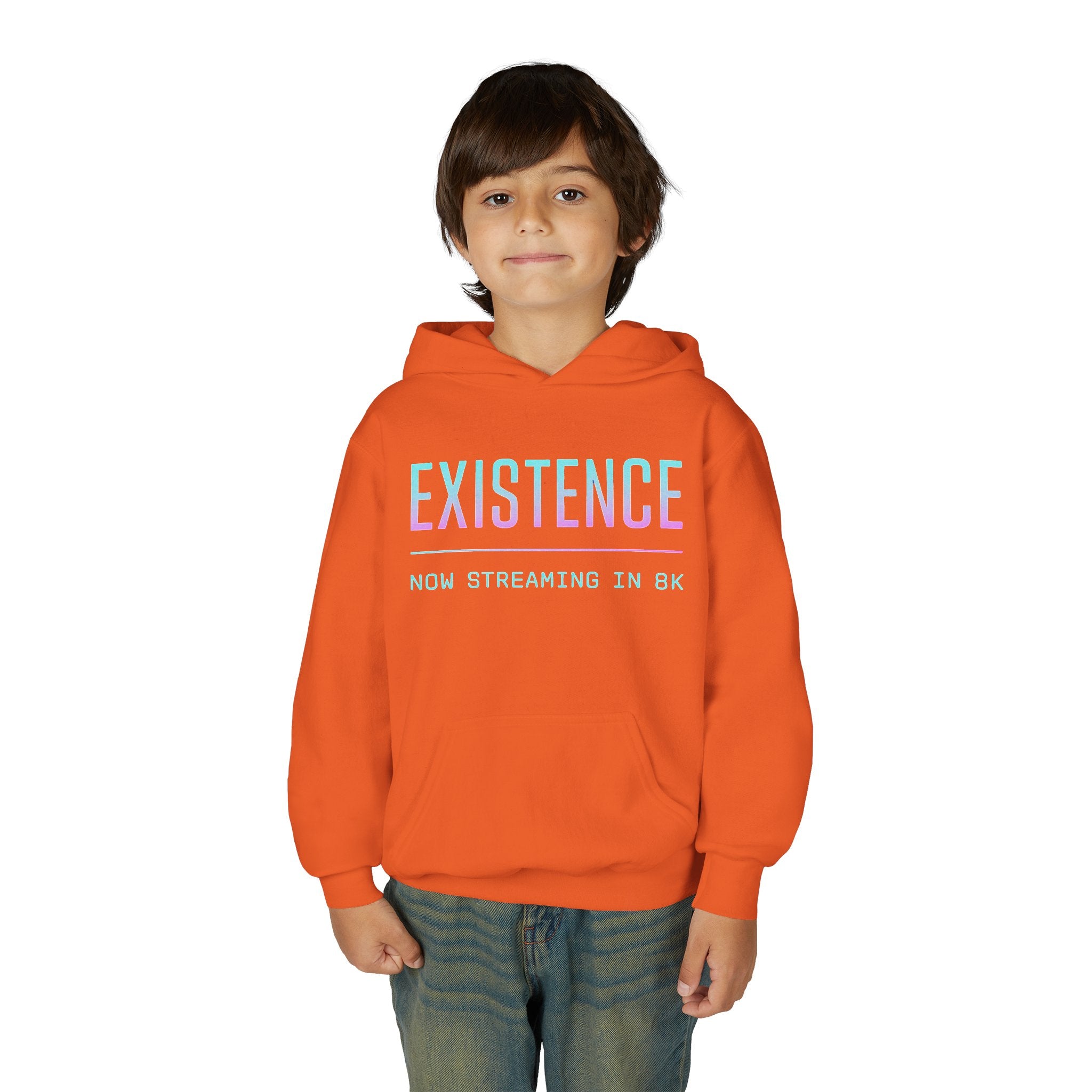 Existence Youth Hoodie - Cool Casual Wear, Streaming Theme, Gift for Gamers, Trendy Fashion, Comfortable Everyday Style