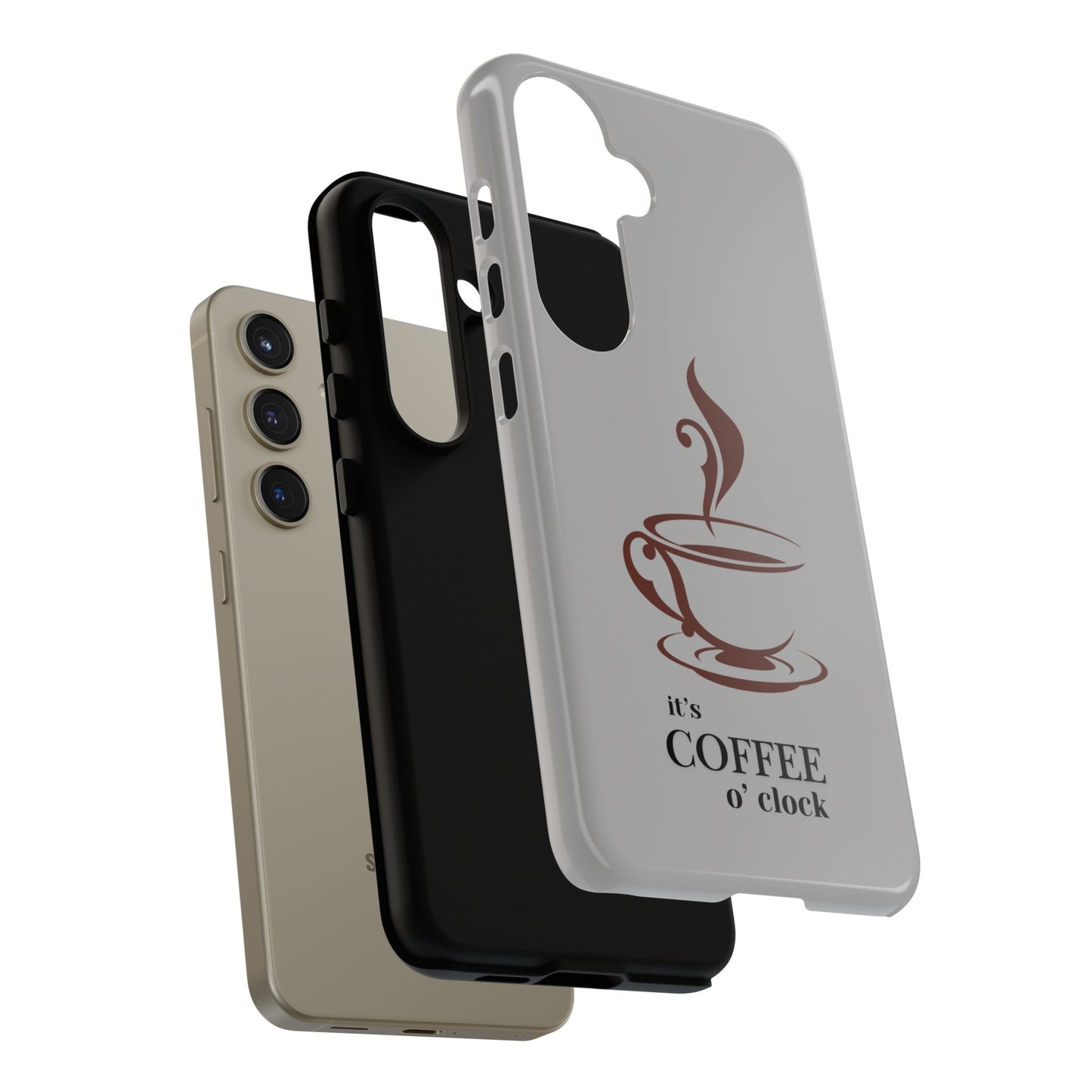 Coffee O'Clock Phone Case – Cute Coffee Cup Protective Phone Cover