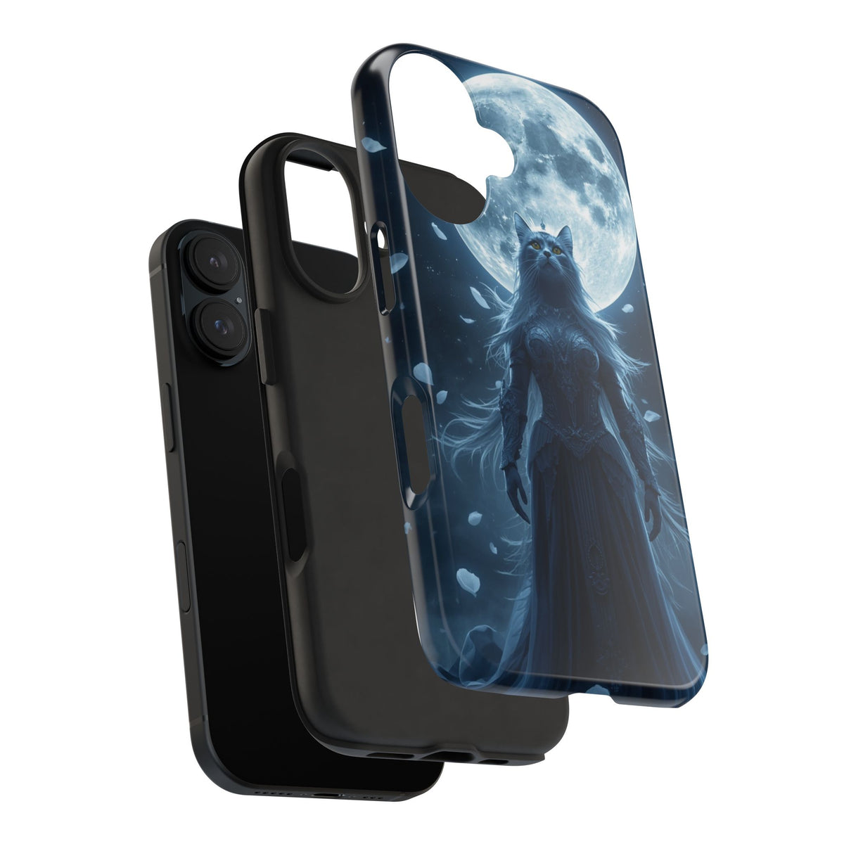 Moonlit Cat Goddess Phone Case