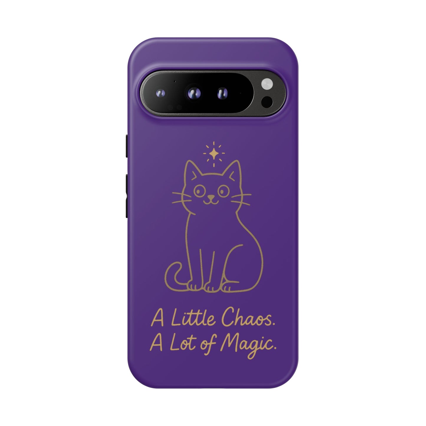Phone Case — "A Little Chaos, A Lot of Magic" Cute Cat Protective Cover