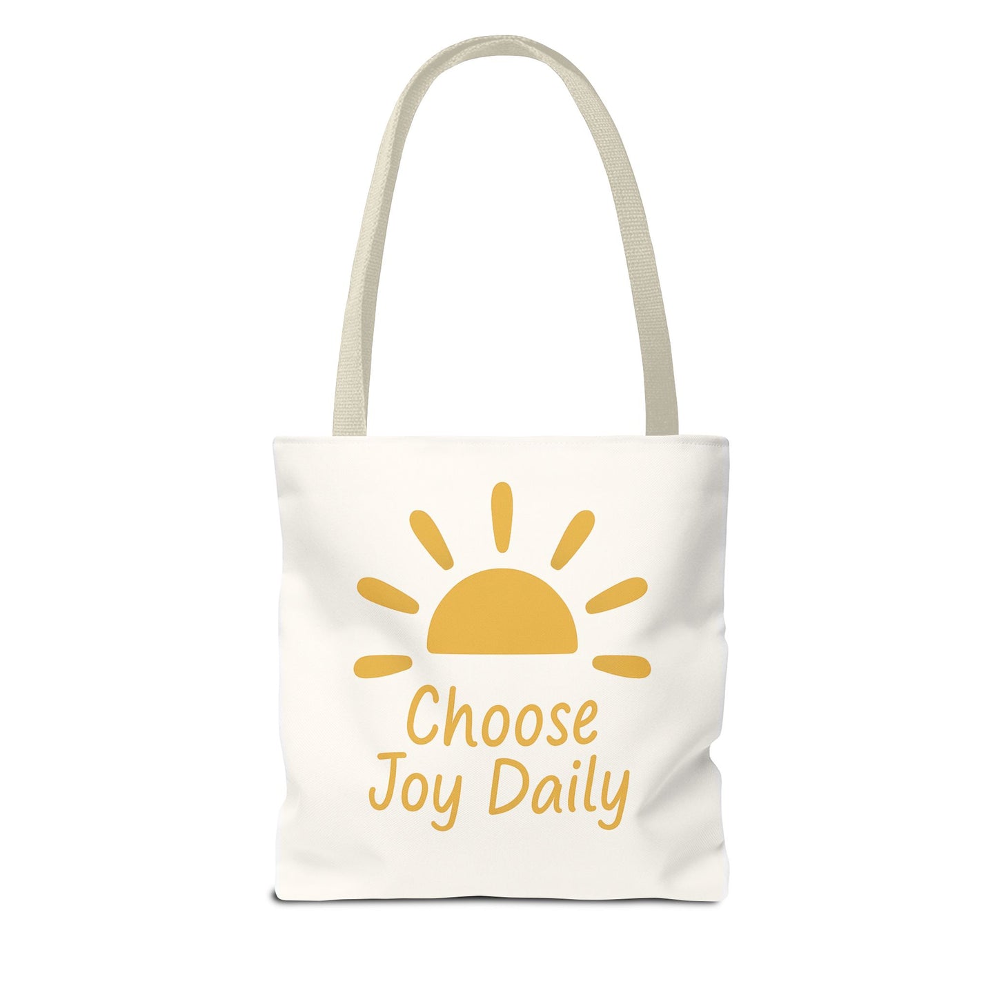 Choose Joy Daily Tote Bag — Sunny Inspirational Canvas Tote