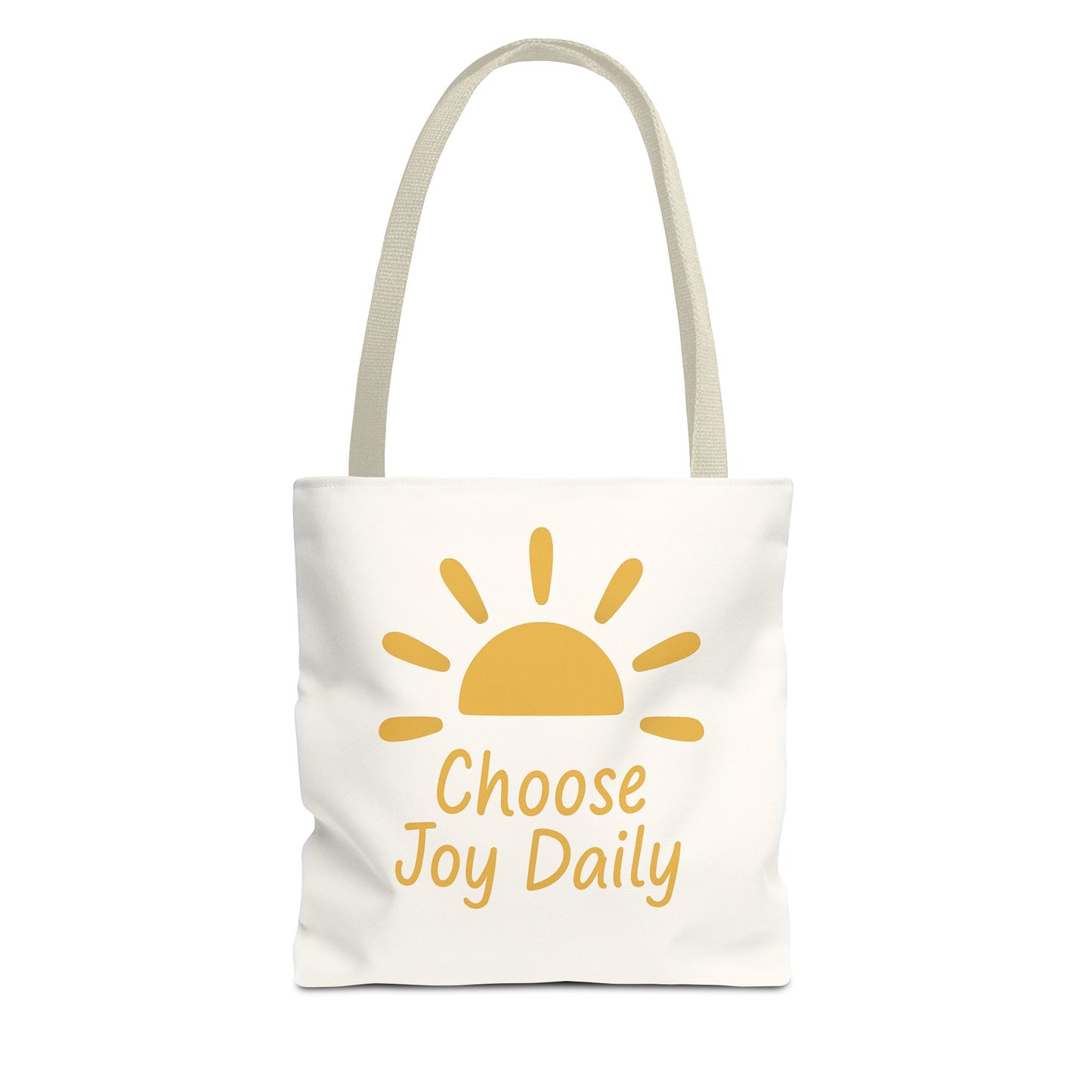 Choose Joy Daily Tote Bag — Sunny Inspirational Canvas Tote