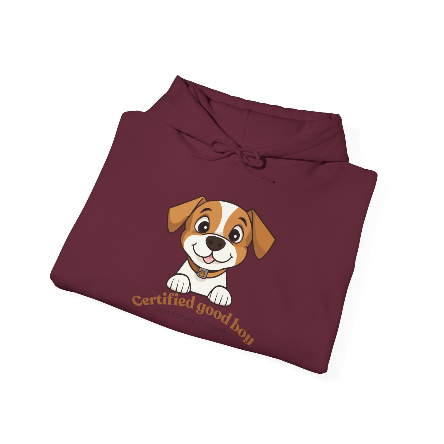 Certified Good Boy Hoodie — Cute Puppy Graphic Sweatshirt for Dog Lovers