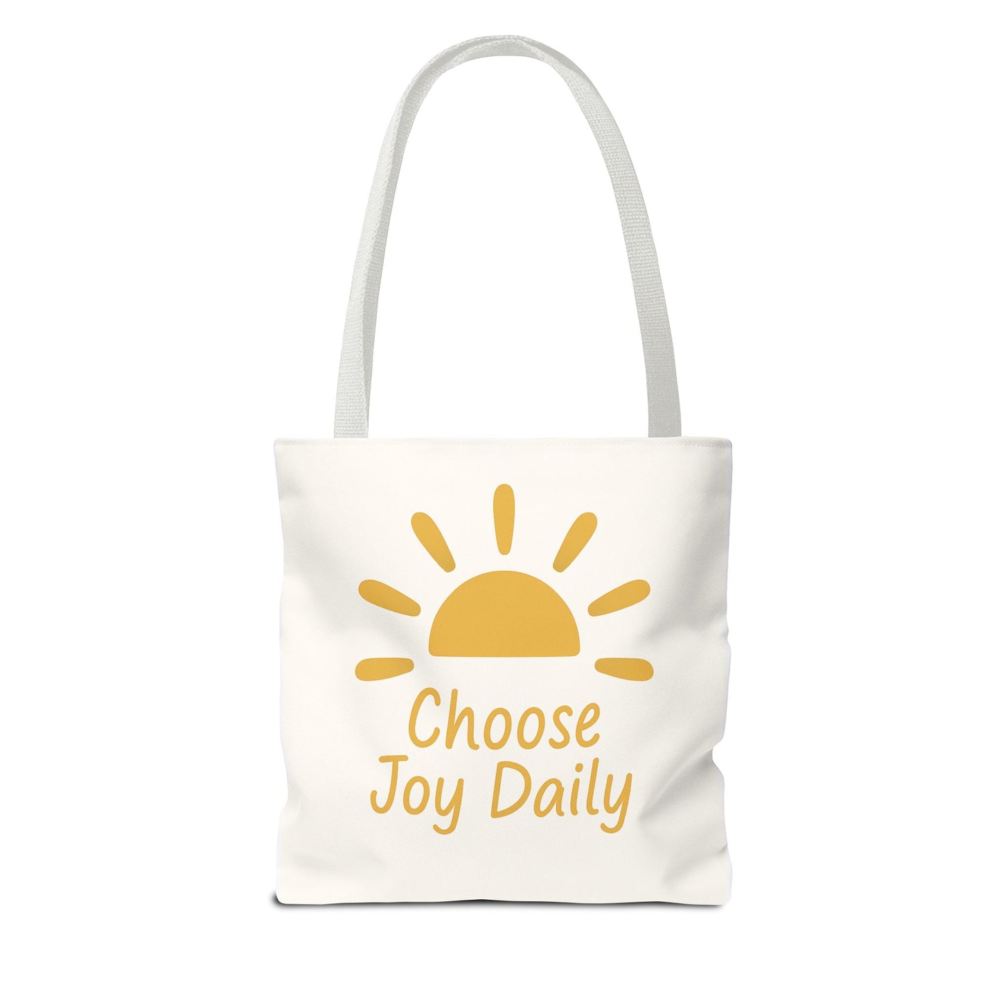Choose Joy Daily Tote Bag — Sunny Inspirational Canvas Tote