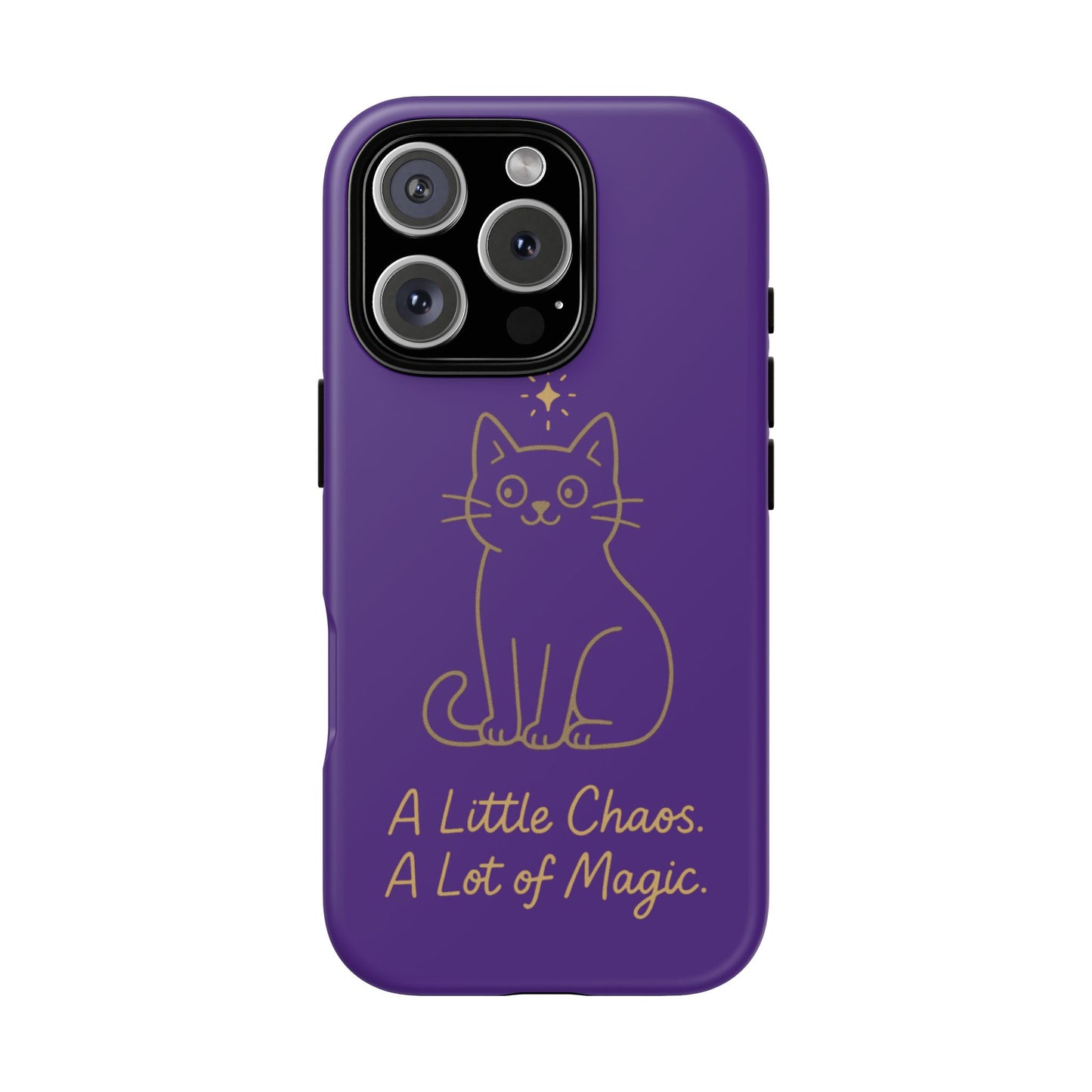 Phone Case — "A Little Chaos, A Lot of Magic" Cute Cat Protective Cover