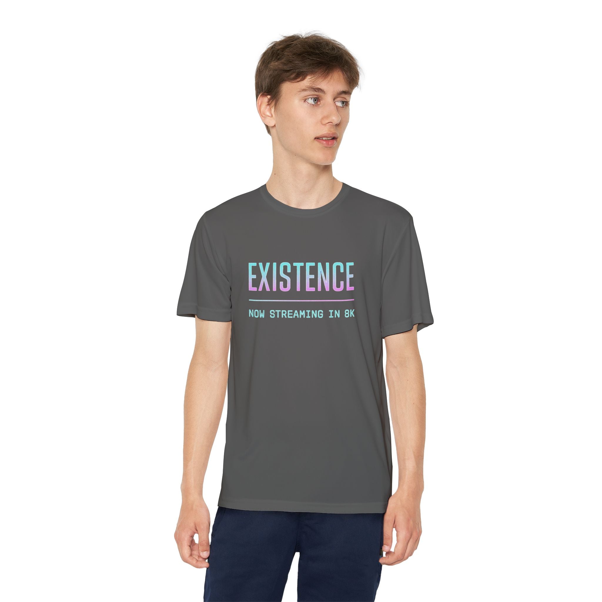 Youth Competitor Tee - Existence Motivational Shirt, Activewear for Teens, Sports Tee, Gift for Young Athletes, Fitness Apparel
