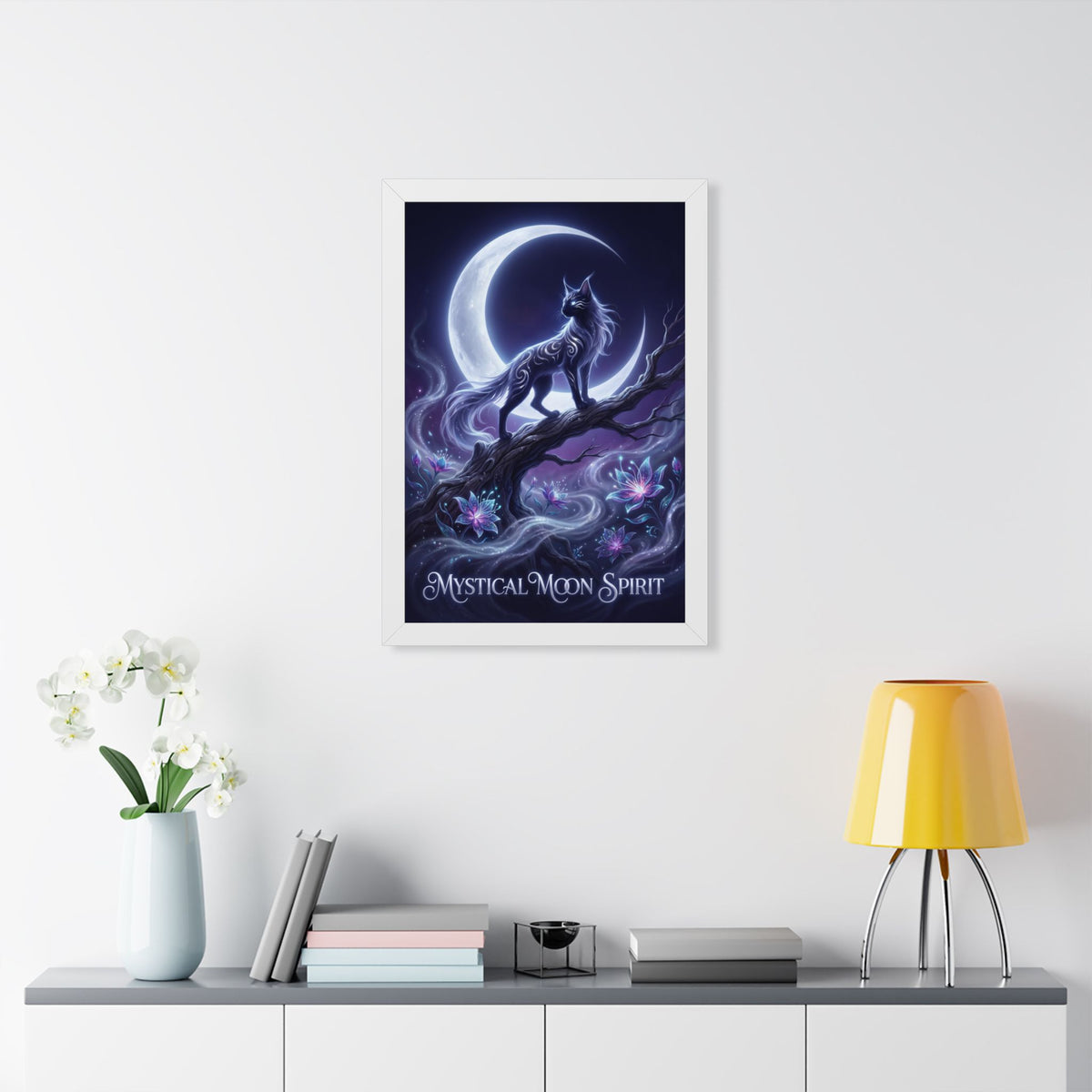 "Mystical Moon Spirit" Framed Poster