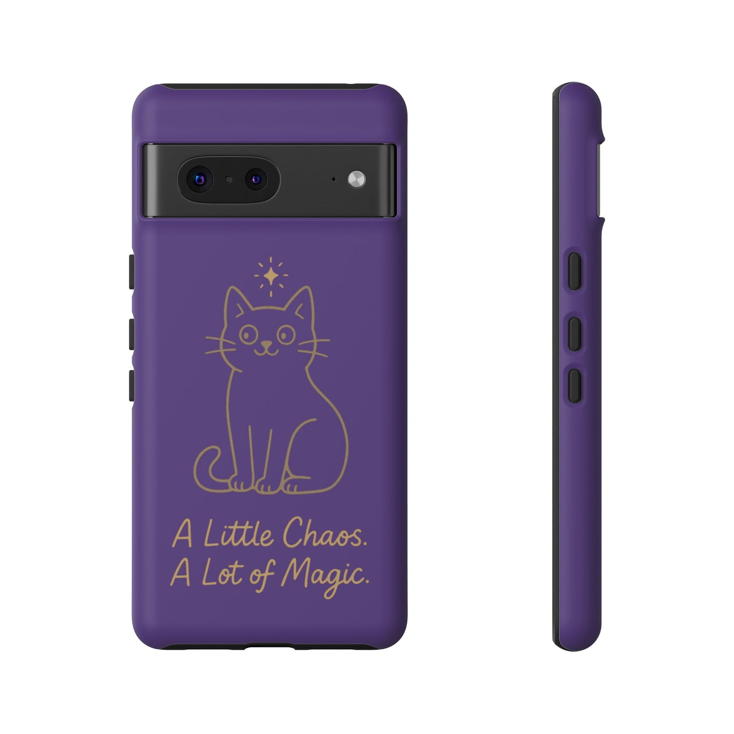 Phone Case — "A Little Chaos, A Lot of Magic" Cute Cat Protective Cover