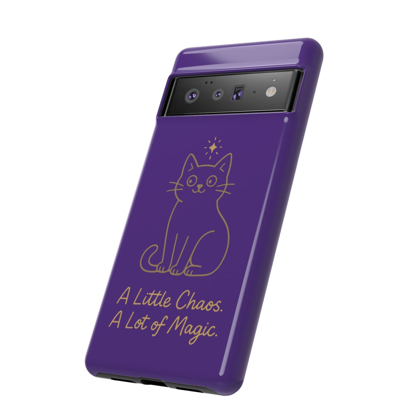 Phone Case — "A Little Chaos, A Lot of Magic" Cute Cat Protective Cover