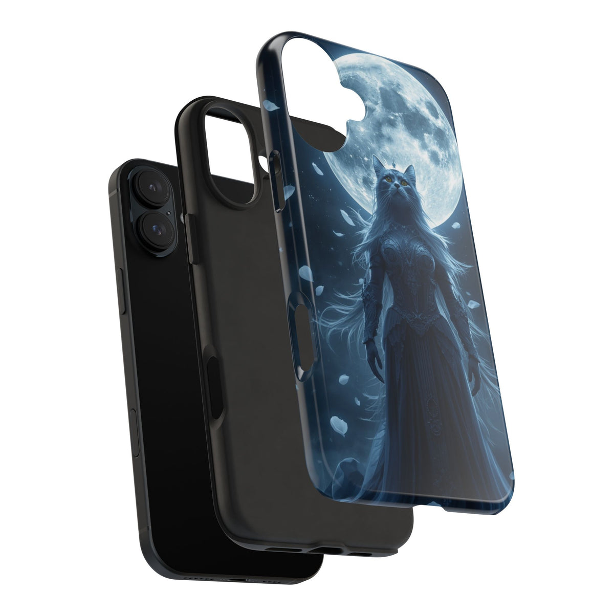 Moonlit Cat Goddess Phone Case