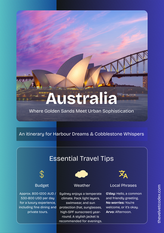 Down Under Discovery Map - Australia Itinerary Unfolded