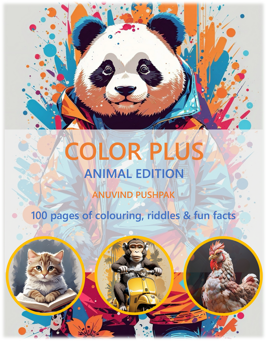 Color plus Animal Edition: Colouring Book