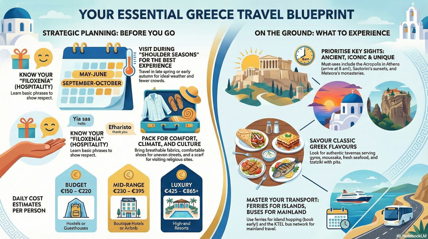 Aegean Odyssey Planner - All-in-One Greece Itinerary