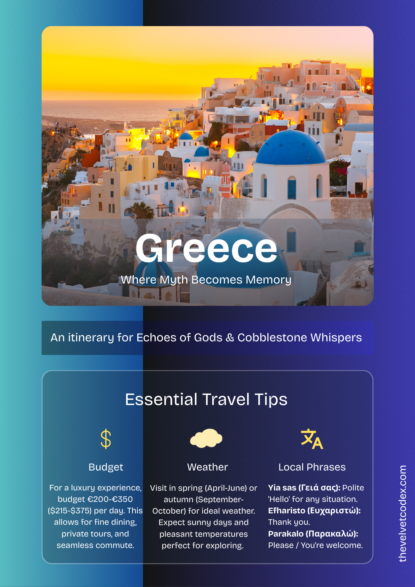Aegean Odyssey Planner - All-in-One Greece Itinerary