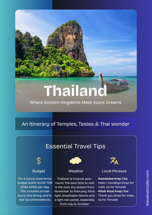 Siam Escape Blueprint - Your Perfect Thailand Itinerary